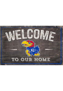 Kansas Jayhawks Welcome to our Home Sign