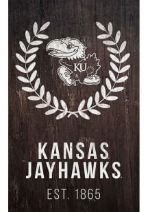 Kansas Jayhawks Laurel Wreath Sign