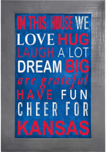 Kansas Jayhawks In This House Picture Frame
