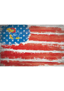 Kansas Jayhawks Flag 17x26 Sign