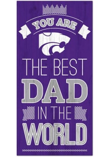 K-State Wildcats Best Dad in the World Sign