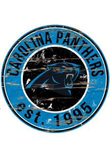 Carolina Panthers Established Date Circle 24 Inch Sign