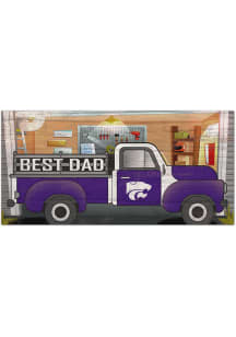 K-State Wildcats Best Dad Truck Sign