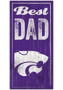 K-State Wildcats Best Dad Sign
