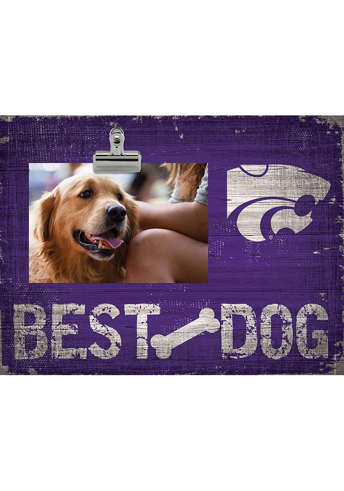 K-State Wildcats Best Dog Clip Picture Frame