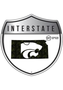 K-State Wildcats 12in OHT Camo Interstate Sign