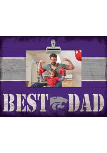 K-State Wildcats Best Dad Clip Picture Frame