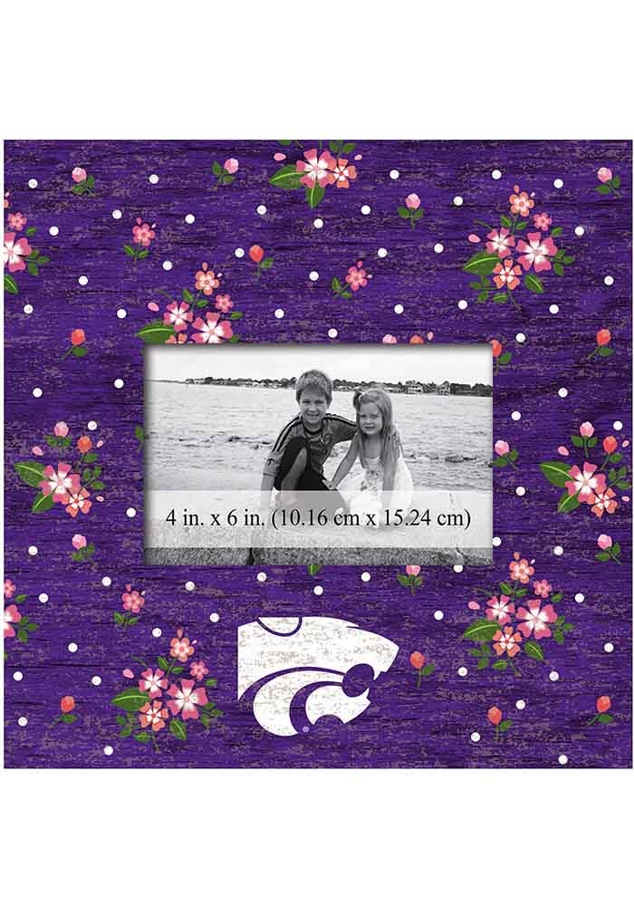K-State Wildcats Floral Picture Frame