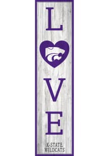 K-State Wildcats 24 Inch Love Leaner Sign