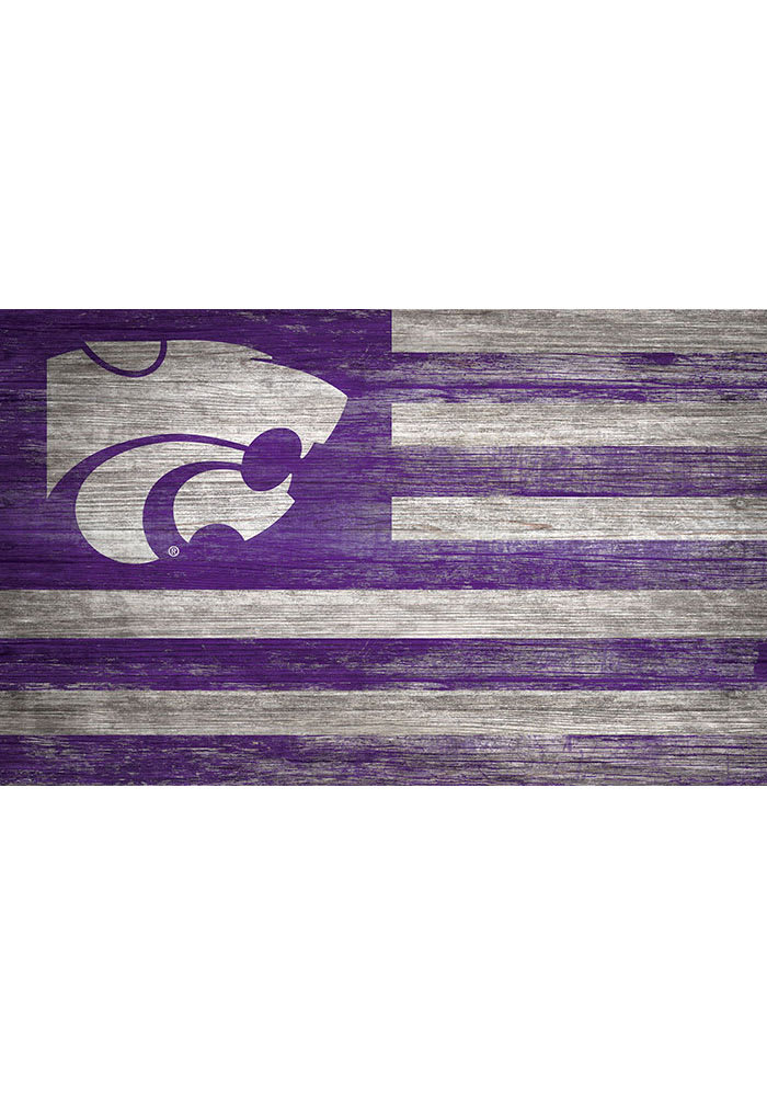 K-State Wildcats Distressed Flag Picture Frame
