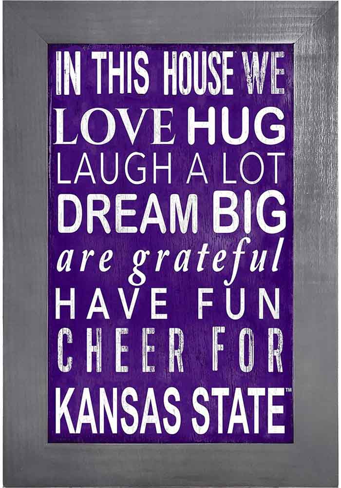 K-State Wildcats In This House Picture Frame