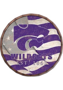 K-State Wildcats Flag 16 Inch Barrel Top Sign
