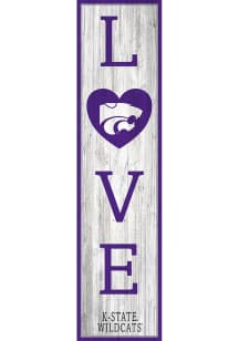K-State Wildcats 48 Inch Love Leaner Sign