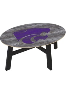 K-State Wildcats Distressed Wood Purple Coffee Table