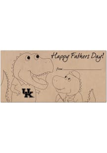 Kentucky Wildcats Fathers Day Coloring Sign