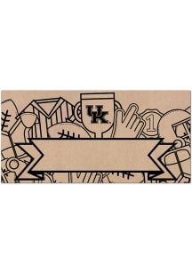 Kentucky Wildcats Banner Coloring Sign