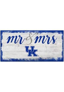 Kentucky Wildcats Script Mr and Mrs Sign