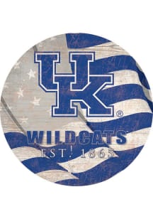 Kentucky Wildcats 24in Flag Circle Sign