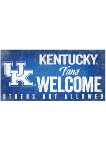 Kentucky Wildcats Fans Welcome 6x12 Sign