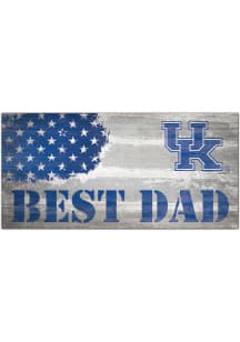Kentucky Wildcats Best Dad Flag Sign