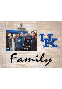 Kentucky Wildcats Family Burlap Clip Picture Frame