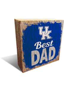 Kentucky Wildcats Best Dad Block Sign