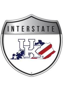 Kentucky Wildcats Patriotic Interstate Metal Sign