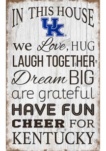 Kentucky Wildcats In This House 11x19 Sign