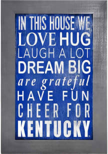 Kentucky Wildcats In This House Picture Frame