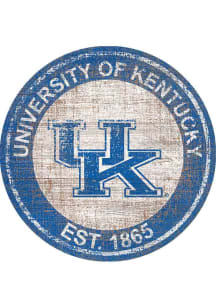 Kentucky Wildcats Round Heritage Logo Sign