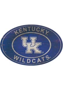 Kentucky Wildcats 46 Inch Heritage Oval Sign