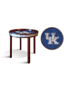Kentucky Wildcats 24 Inch Barrel Top Side Blue End Table