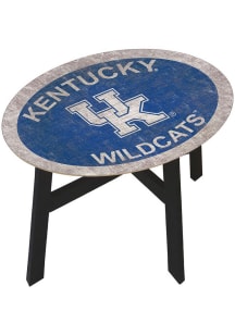 Kentucky Wildcats Distressed Side Blue End Table