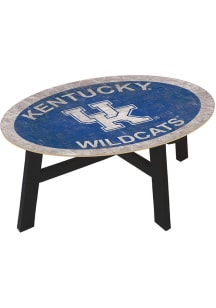 Kentucky Wildcats Team Color Logo Blue Coffee Table