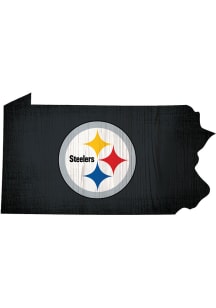 Pittsburgh Steelers State Shape Color Sign