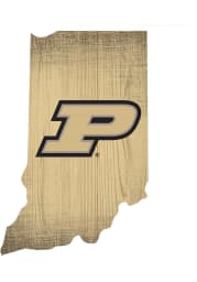 Purdue Boilermakers State Shape Color Sign