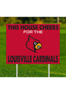 Louisville Cardinals This House Cheers For Yard Sign