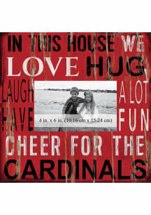 Louisville Cardinals In This House 10x10 Picture Frame