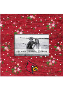 Louisville Cardinals Floral Picture Frame