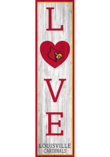 Louisville Cardinals 24 Inch Love Leaner Sign