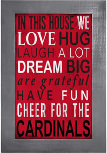 Louisville Cardinals In This House Picture Frame