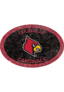 Louisville Cardinals 46 Inch Oval Team Sign