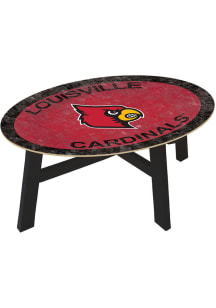 Louisville Cardinals Team Color Logo Red Coffee Table