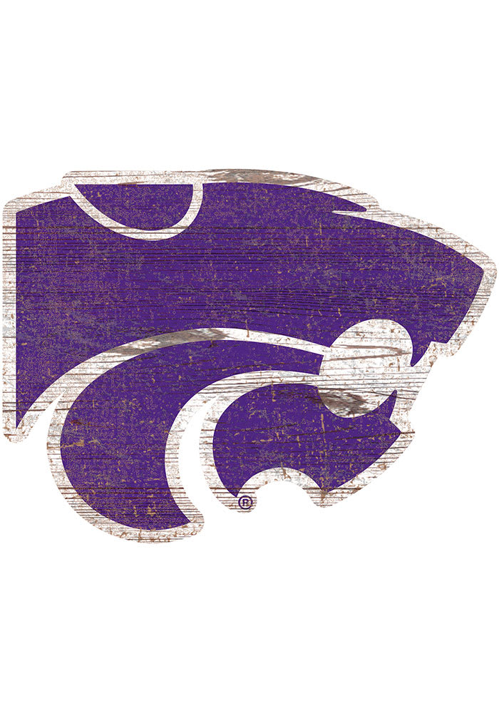 K-State Wildcats 8 In Dye Cut Logo Sign