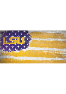 LSU Tigers Flag 6x12 Sign
