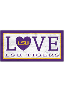 LSU Tigers Love 6x12 Sign