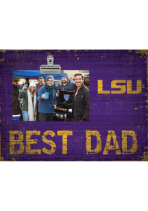 LSU Tigers Best Dad Clip Picture Frame