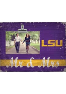 LSU Tigers Mr and Mrs Clip Picture Frame