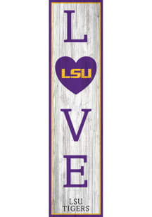 LSU Tigers 24 Inch Love Leaner Sign