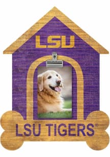 LSU Tigers Dog Bone House Clip Picture Frame
